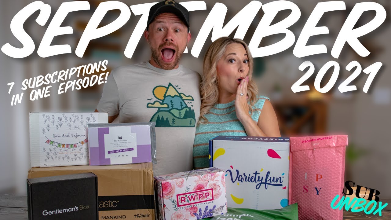 Mass Subscription box Unboxing! September 2021
