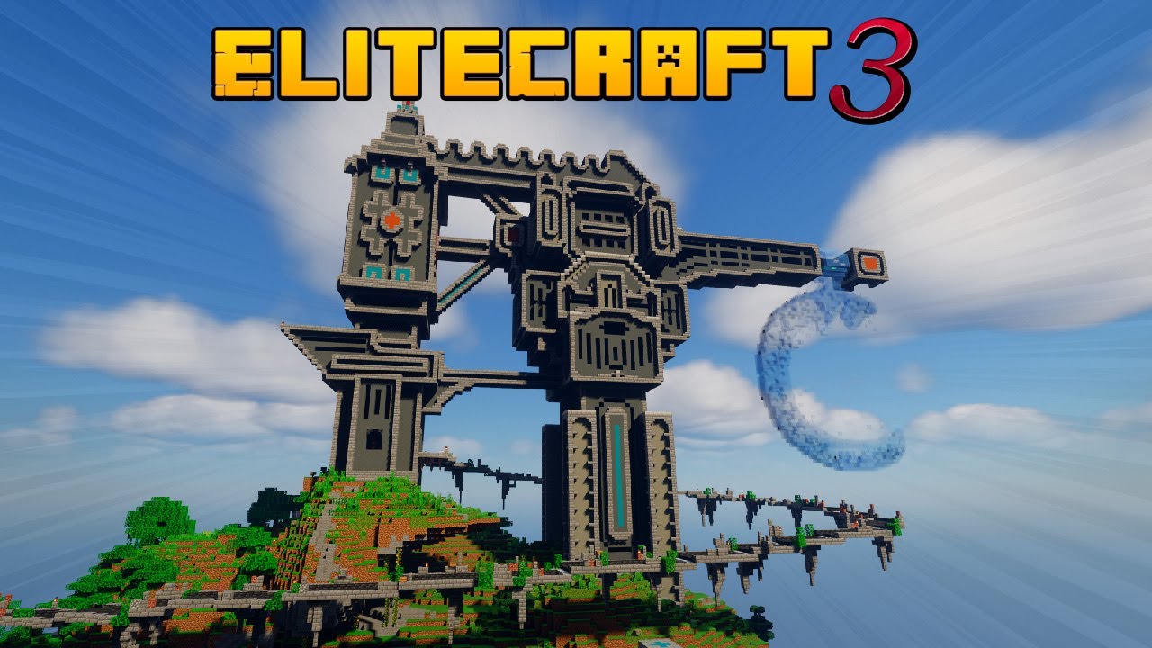 LA BASE M&Aacute;S RARA QUE HICE | Elitecraft 3 Tour