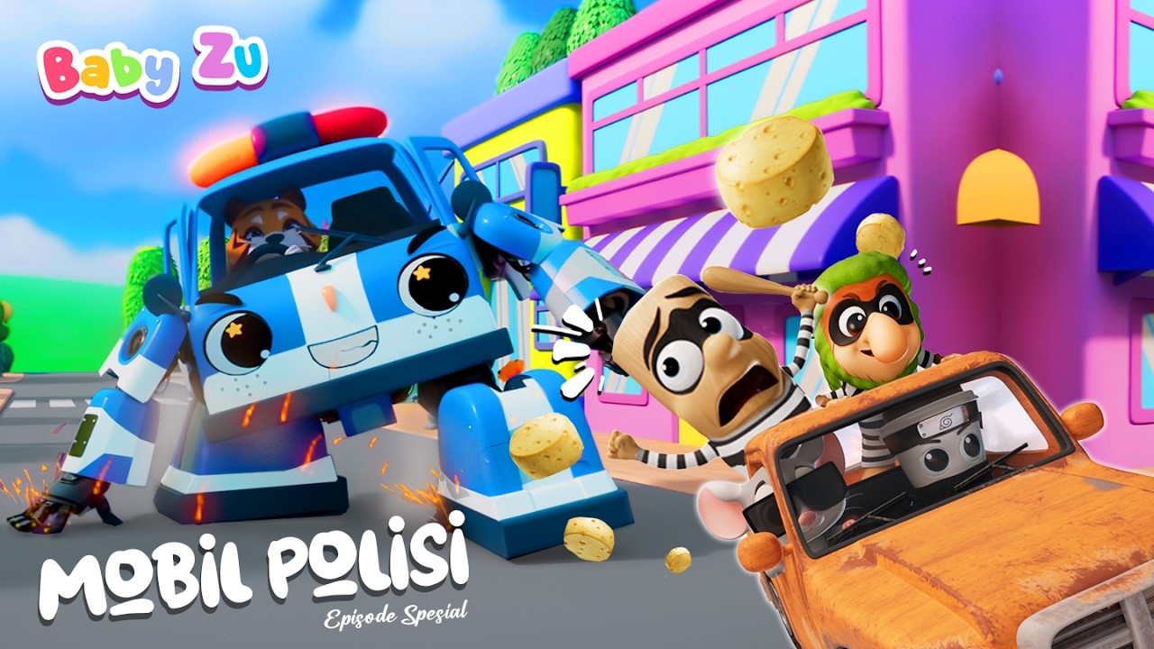 Mobil Polisi ♪ Mobil Polisi Mengejar Pencuri ♪ Lagu Anak ♪ BabyZu #indonesia #laguanak