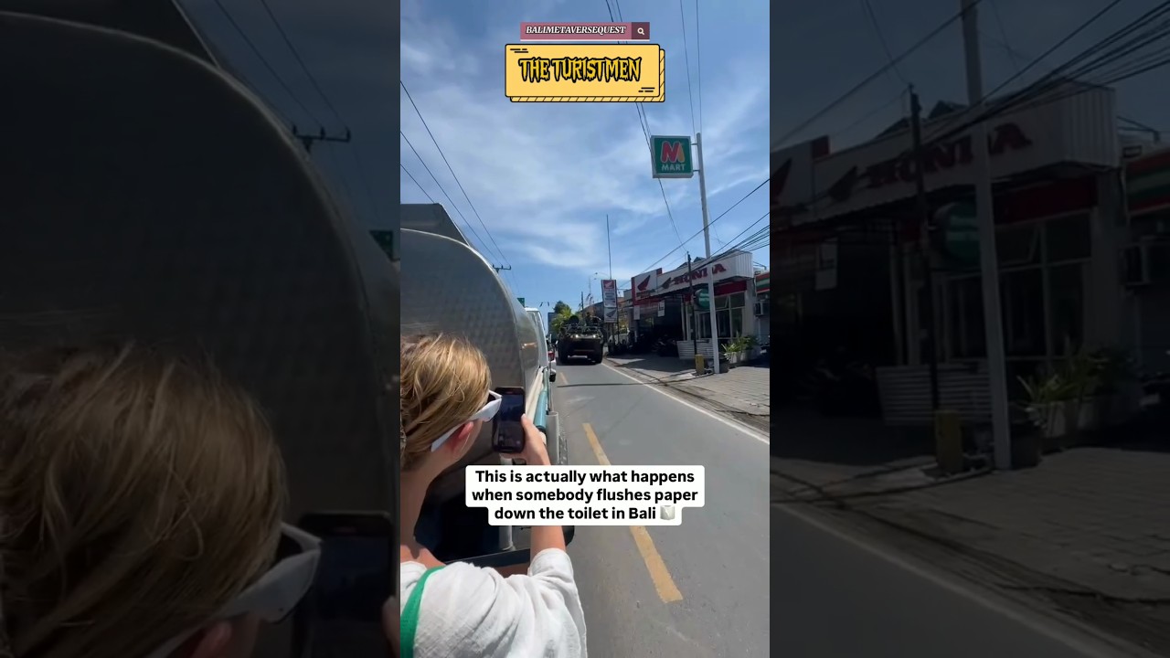 REAKSI BULE MELIHAT TANK BAJA DI JALAN ‼️#bule #reaksibule #reaksi #bulelucu #bali #tank #tni
