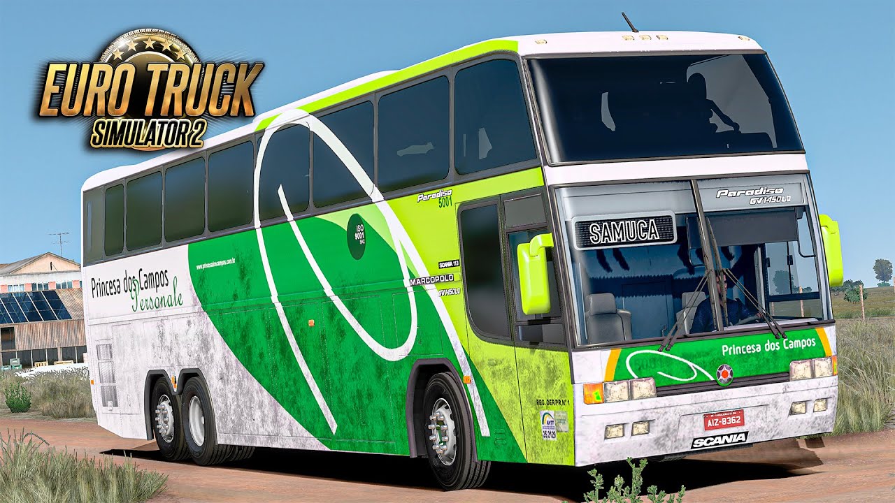 Marcopolo Paradiso GV 1450 LD Scania K113TL - Euro Truck 2 Mods 1.47