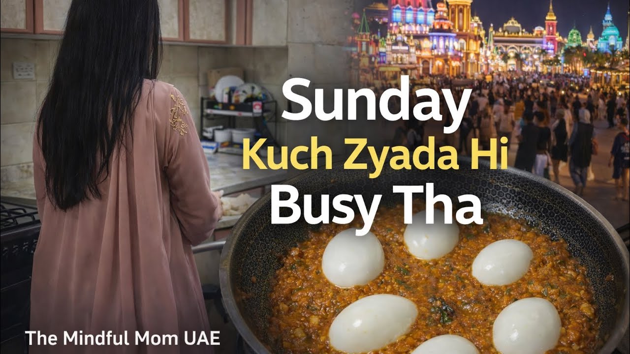 Turkish menemen / A Real Sunday in UAE / Home Cooking & Evening Out ⭐