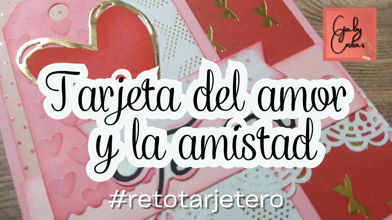 Tarjeta de #sanvalentin siguiendo un #sketch #Retotarjetero ***Gaby Cositas***
