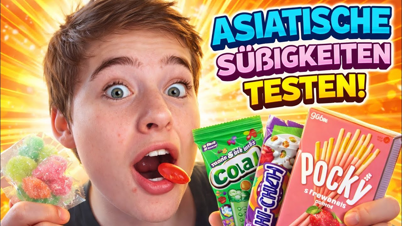 Wir testen asiatische Süßigkeiten  🍬￼