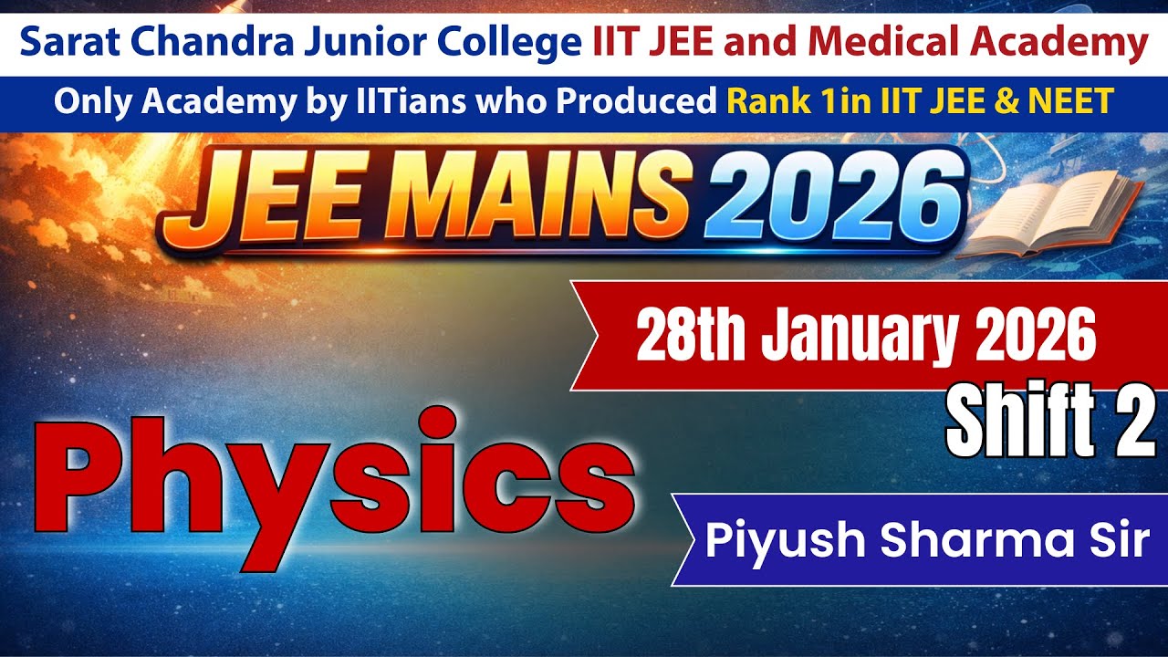 JEE Mains 2026 | Physics January 28th Shift 2 Discussion | Best IIT/NEET Academy in Vijayawada