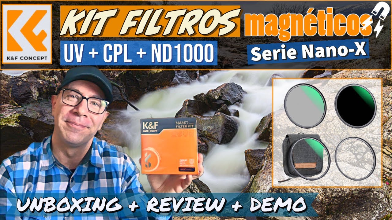 Kif de Filtros Magnéticos de K&F Concept - Filtros UV, Polarizador (CPL) y Densidad Neutra (ND1000)