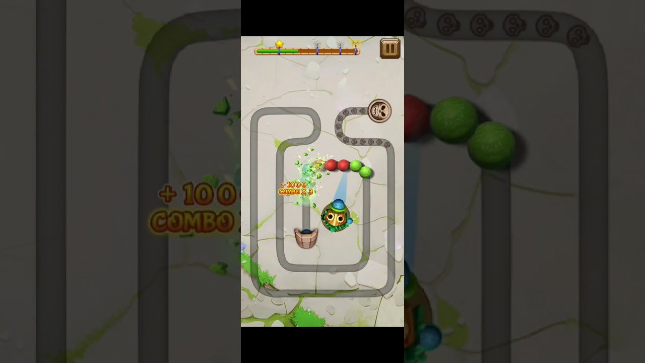 ball shoot game level 2 🐸 🐸  #shortvideo #bubbleshooter #gamegame