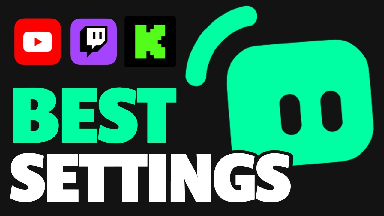 BEST Streamlabs Settings for Streaming (Encoder, Bitrate, Presets & More)