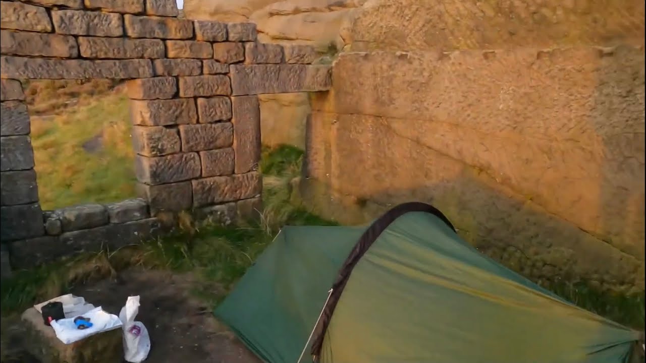Wild camp at Bramley’s Cot above Dovestones.