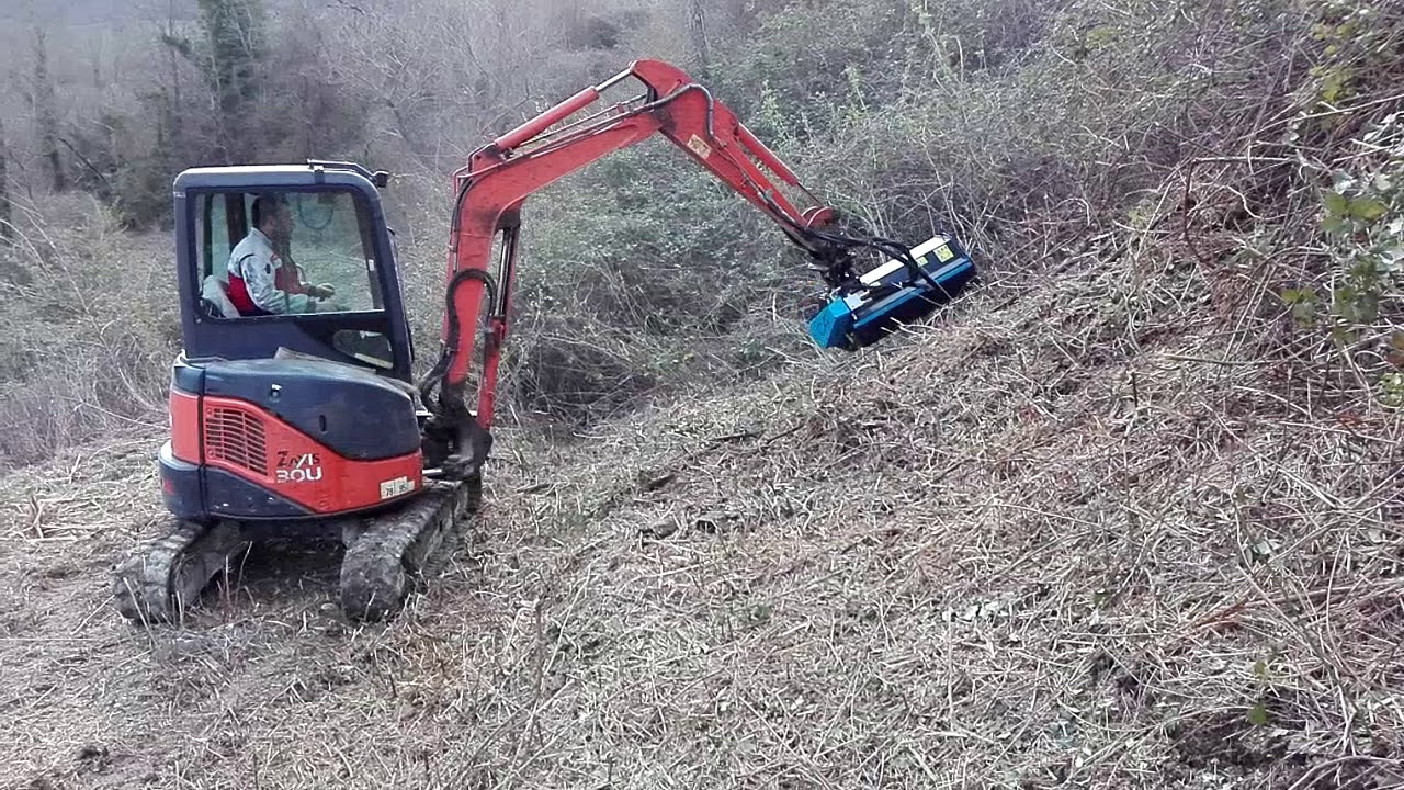 C4 A100 Testata Trinciante per miniescavatore - Mulcher Head for Mini-Excavator