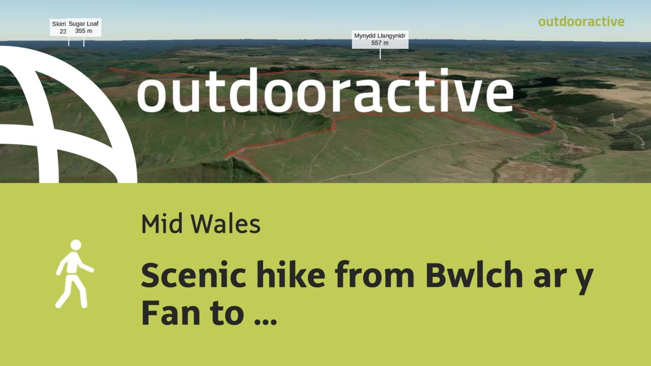 Flyover video: Scenic hike from Bwlch ar y Fan to Pen-y-Beacon Stone Circle ...