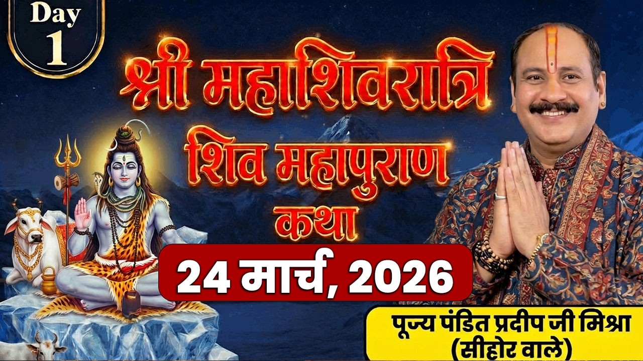 LIVE🔴02/03/26 पुणे महाराष्ट्र शिवमहापुराण कथा Pradeep Mishra Live Shivpuran Katha Pune Maharashtra