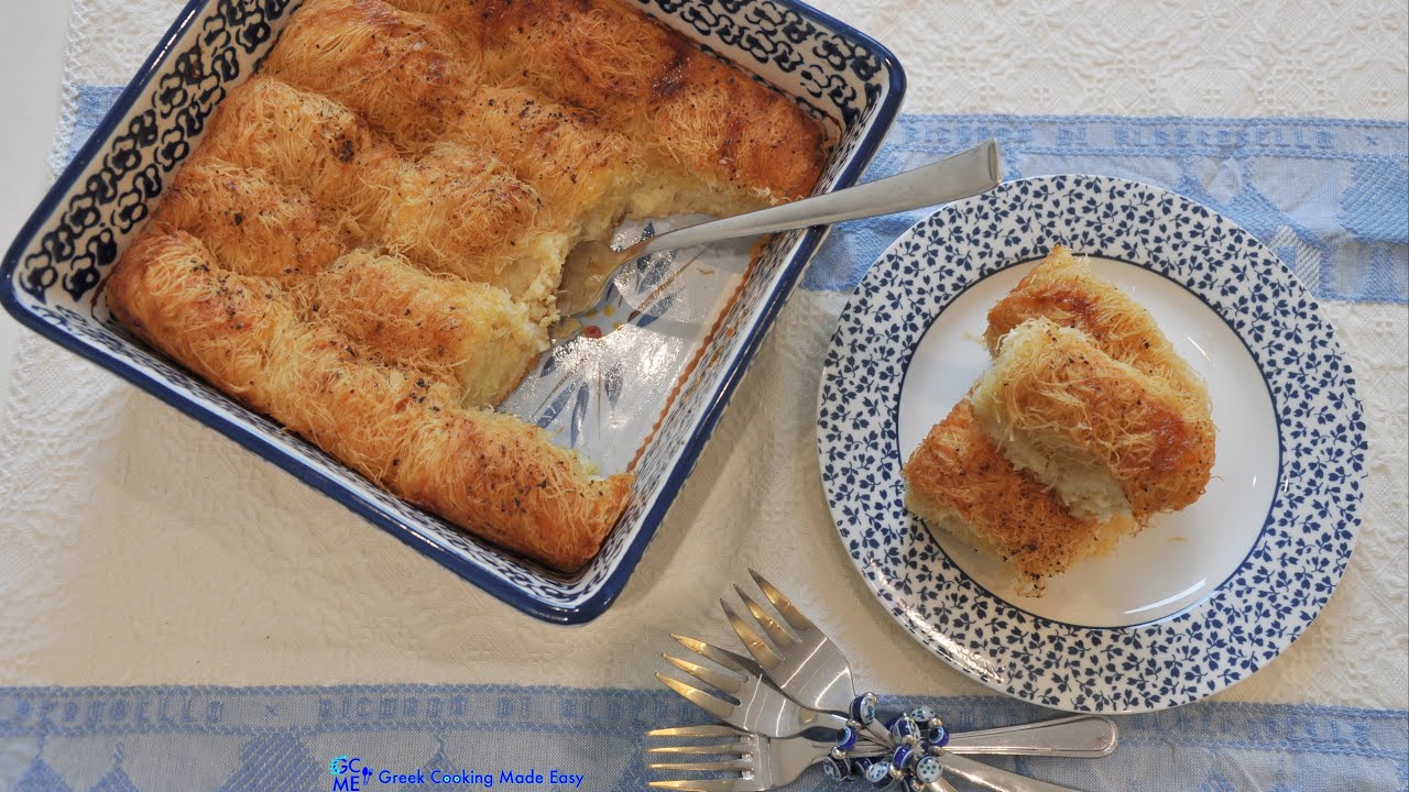 Kataifi or Kadaifi Rolls Soufflé i.e. with cheese - Καταϊφάκια Σουφλέ δηλ με τυριά