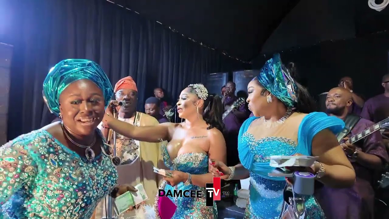 ABIKE OF LAGOS AND HER FRIENDS SET K1 STAGE ON FIRE AT CHELSEA AND OLAWALE WEDDING CEREMONY