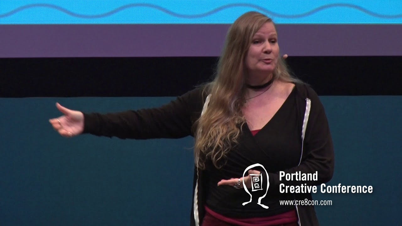 Lidia Yuknavitch speaks at the 2017 Portland Creative Conference