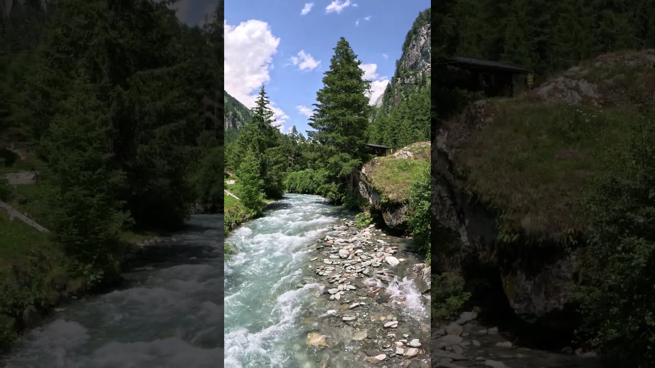 Str&ouml;den town, entrance to Umbaltal valley 🇦🇹 Austrian Alps