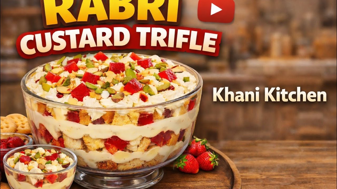 Deserts Ramzan special recipes/sweet dish/ Rabri Custard Trifle#sweetdishes