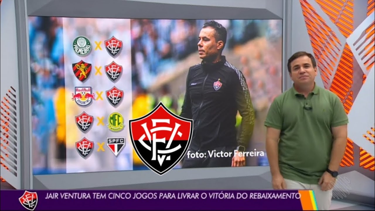 Globo Esporte BA - Jair Ventura Tem 5 Jogos Para Livrar o Vit&oacute;ria do Rebaixamento