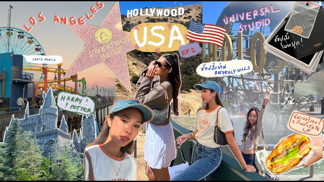 VLOG USA EP.2 Los Angeles พาเที่ยว Hollywood , Santa monica ที่เที่ยว จัดเต็ม !🇺🇸✨l THICHA R.