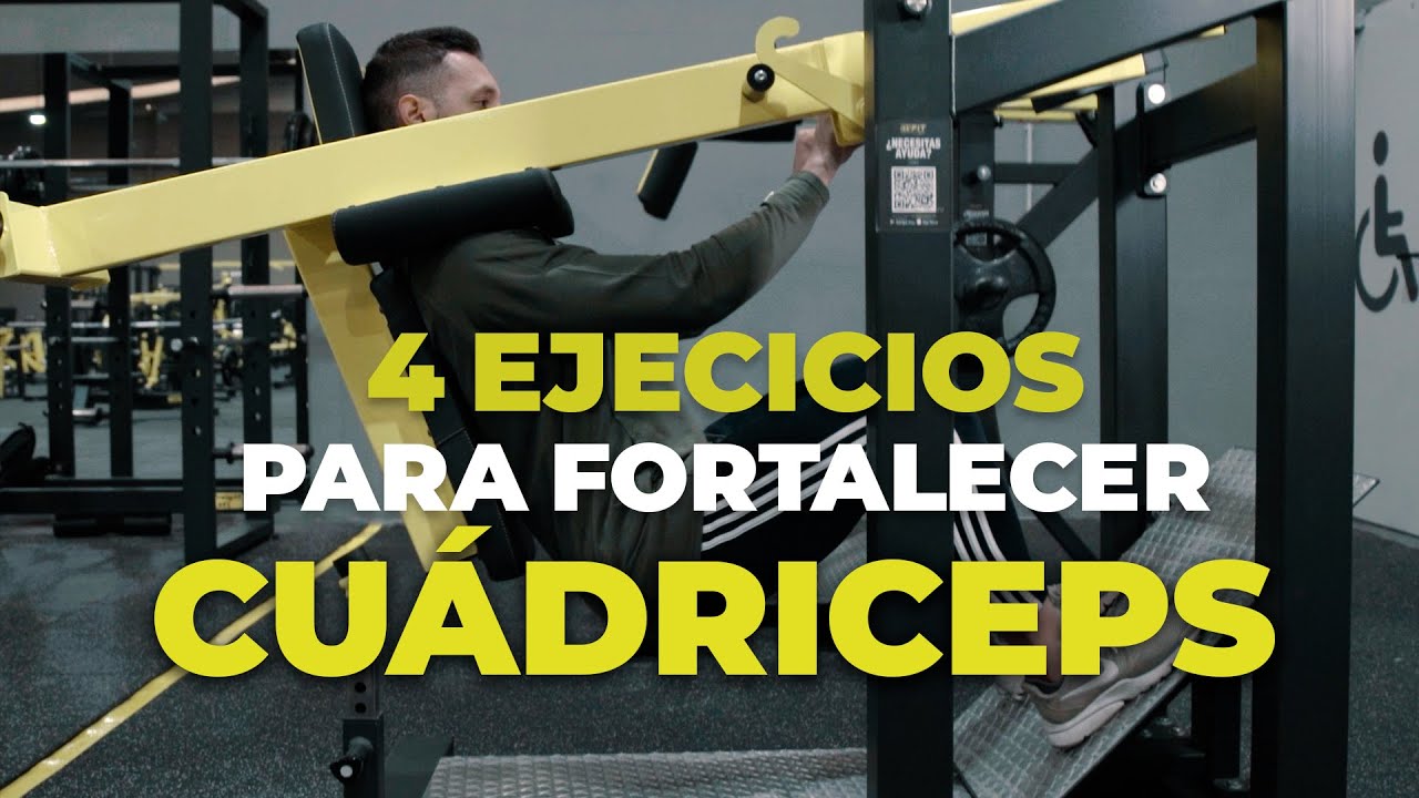 💯Los 4 MEJORES EJERCICIOS para FORTALECER CUÁDRICEPS