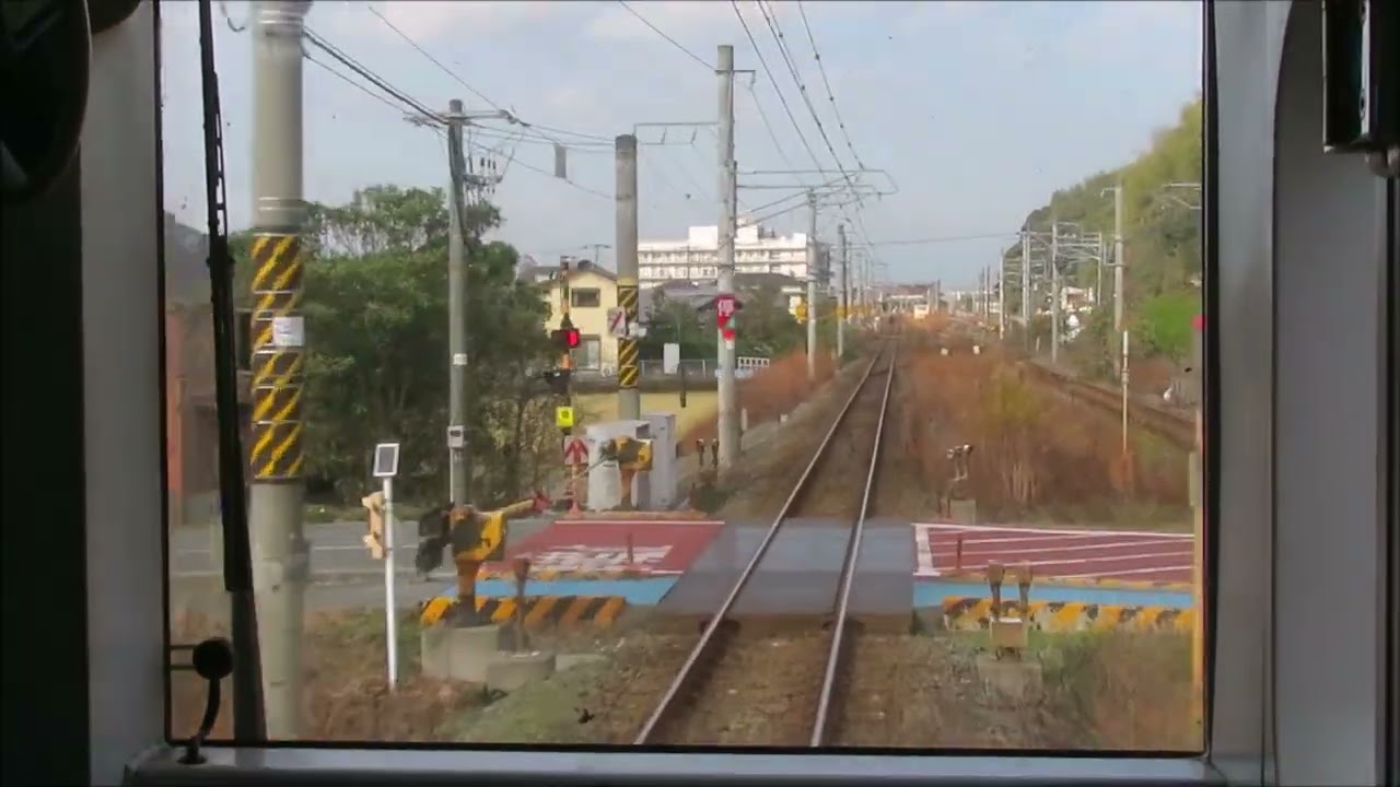 JR九州817系V516　鹿児島本線　大牟田⇒鳥栖　前面展望動画