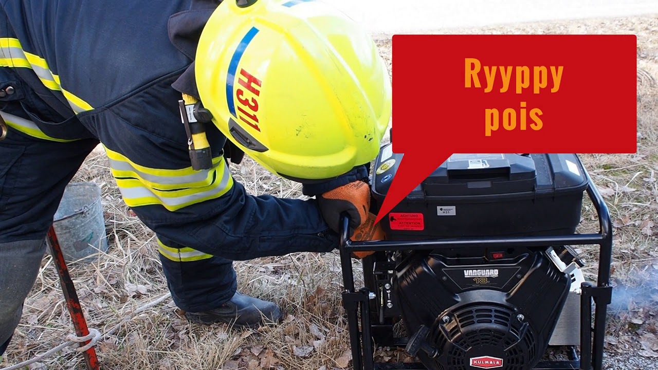 Rosenbauer Otter moottoriruiskun käyttö