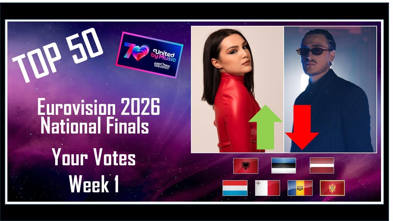YOUR VOTES | TOP 50 | National Finals | Eurovision 2026 Charts Week 1