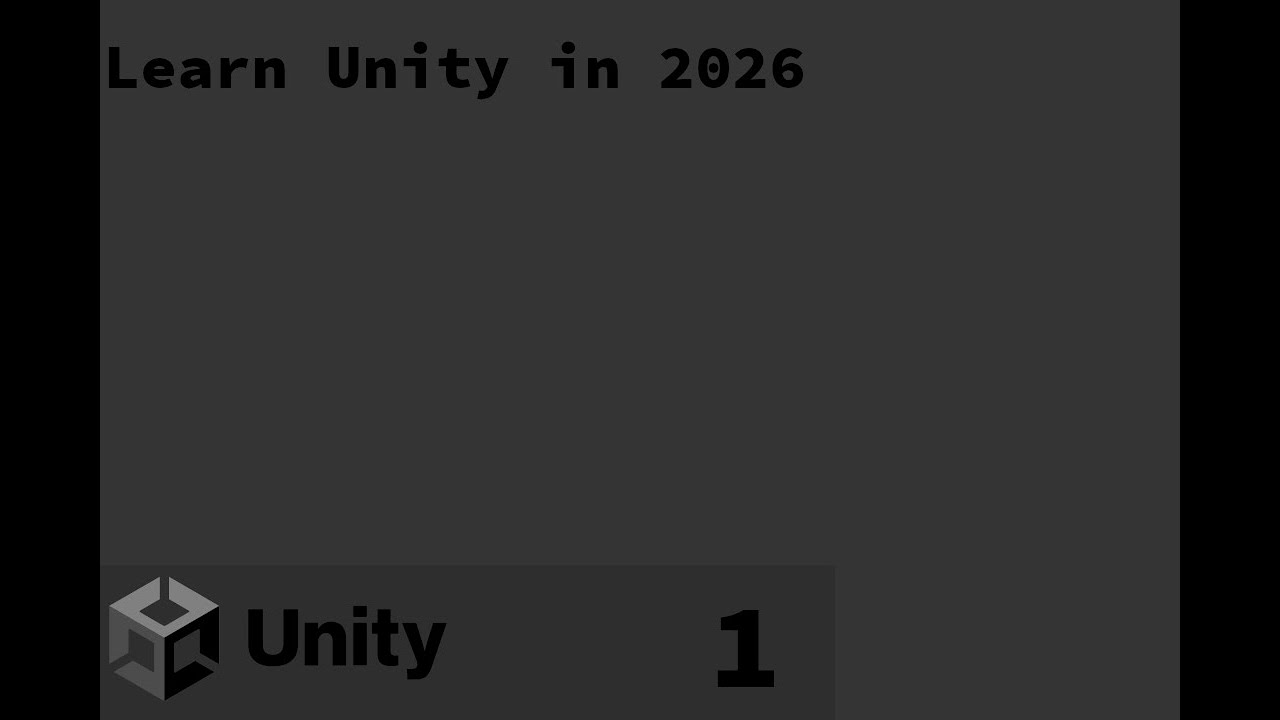 Learn unity in 2026 | 1 | How to use the unity interface