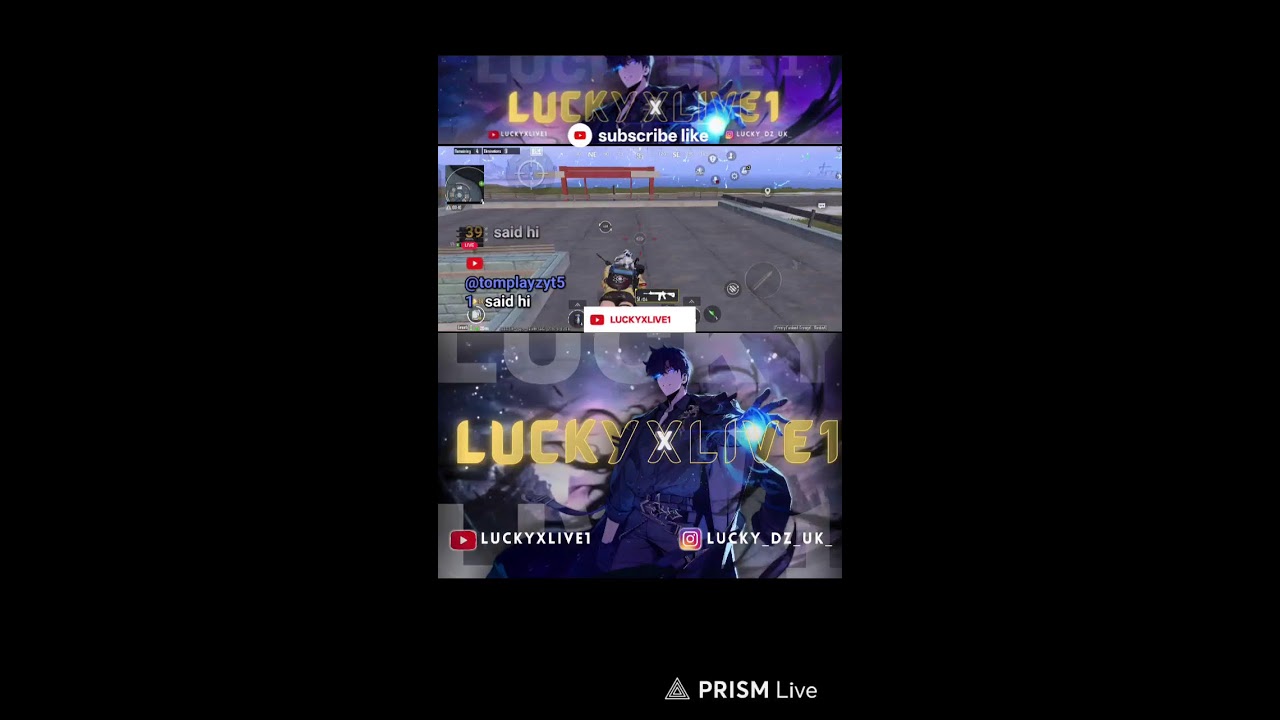 Live streaming of LUCKYxLive1 Battlegrounds mobile india update 4.1