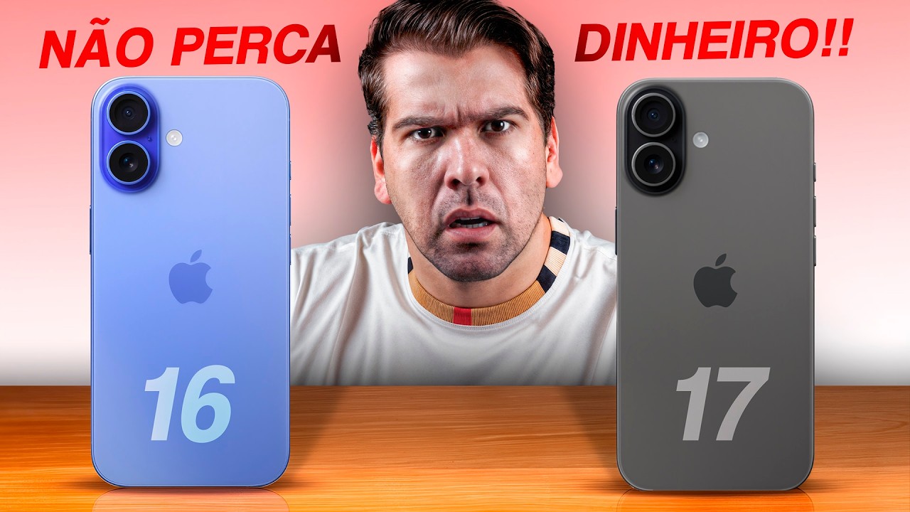 iPhone 16 vs iPhone 17 – Vale a Pena o UPGRADE? (Análise Sincera)