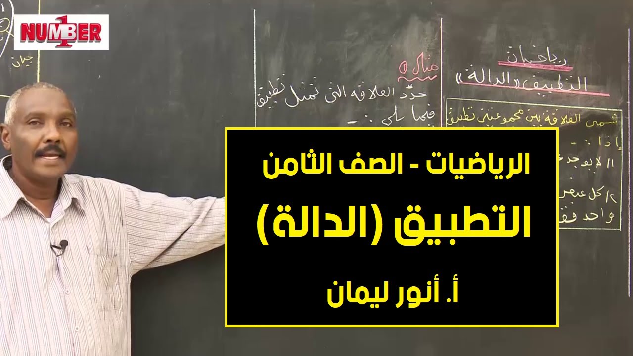الرياضيات | التطبيق (الدالة) | أ. أنور ليمان | حصص الصف الثامن