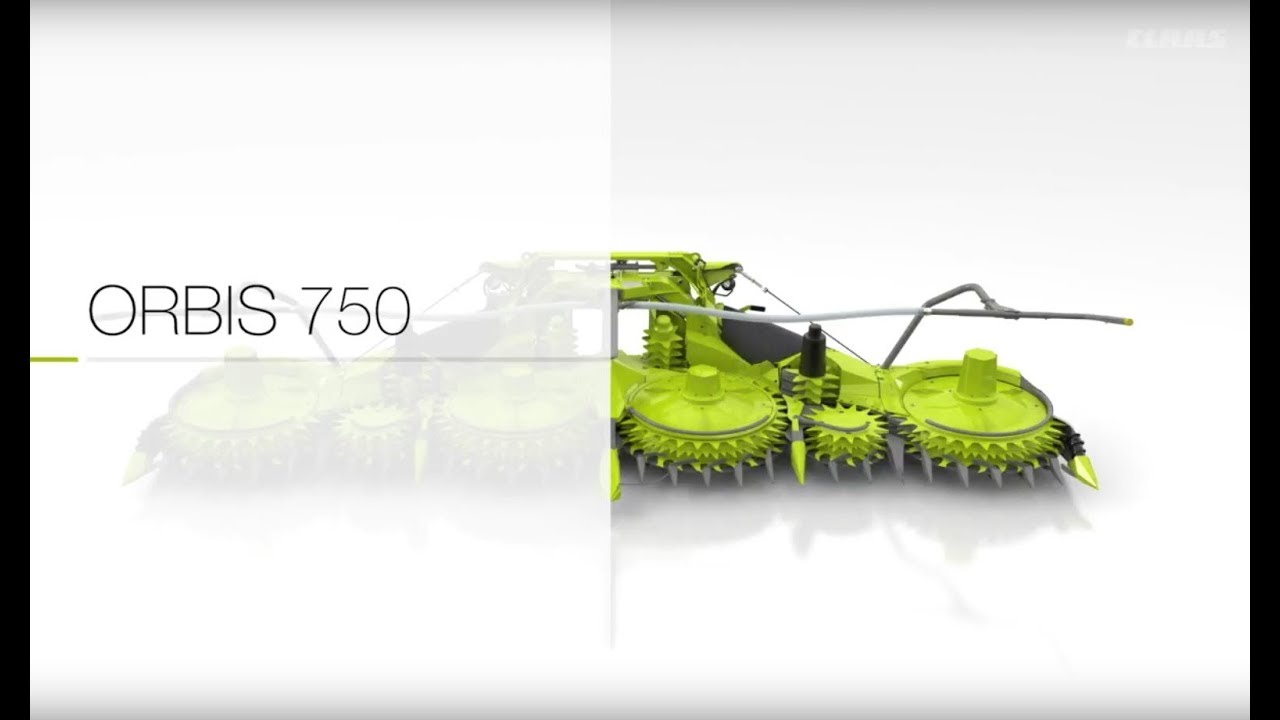 CLAAS ORBIS 750. Animation.
