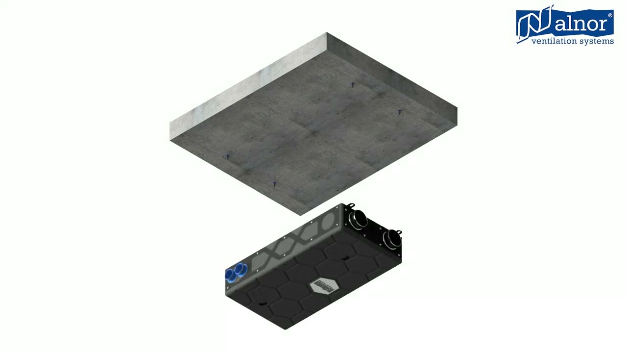 FlatAIR-X flush-mountedunits heat recovery unit