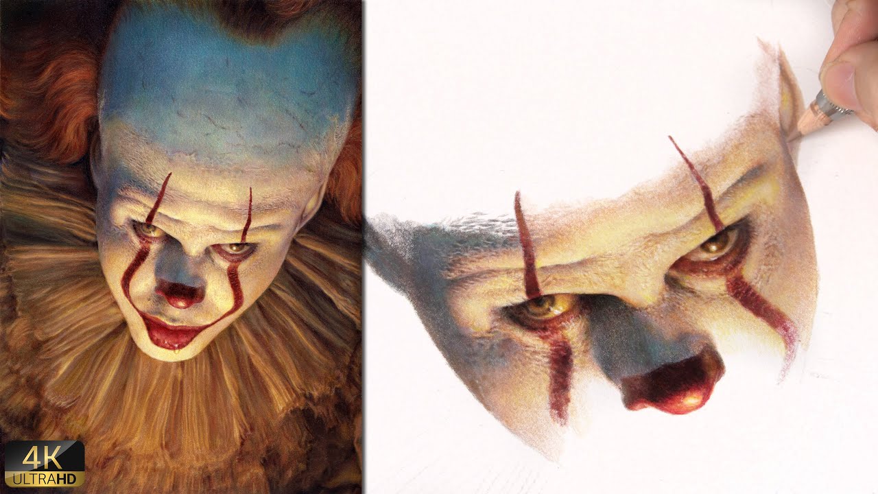 Real Time Drawing(2x speed) Pennywise-Welcome to Derry  || Part 1