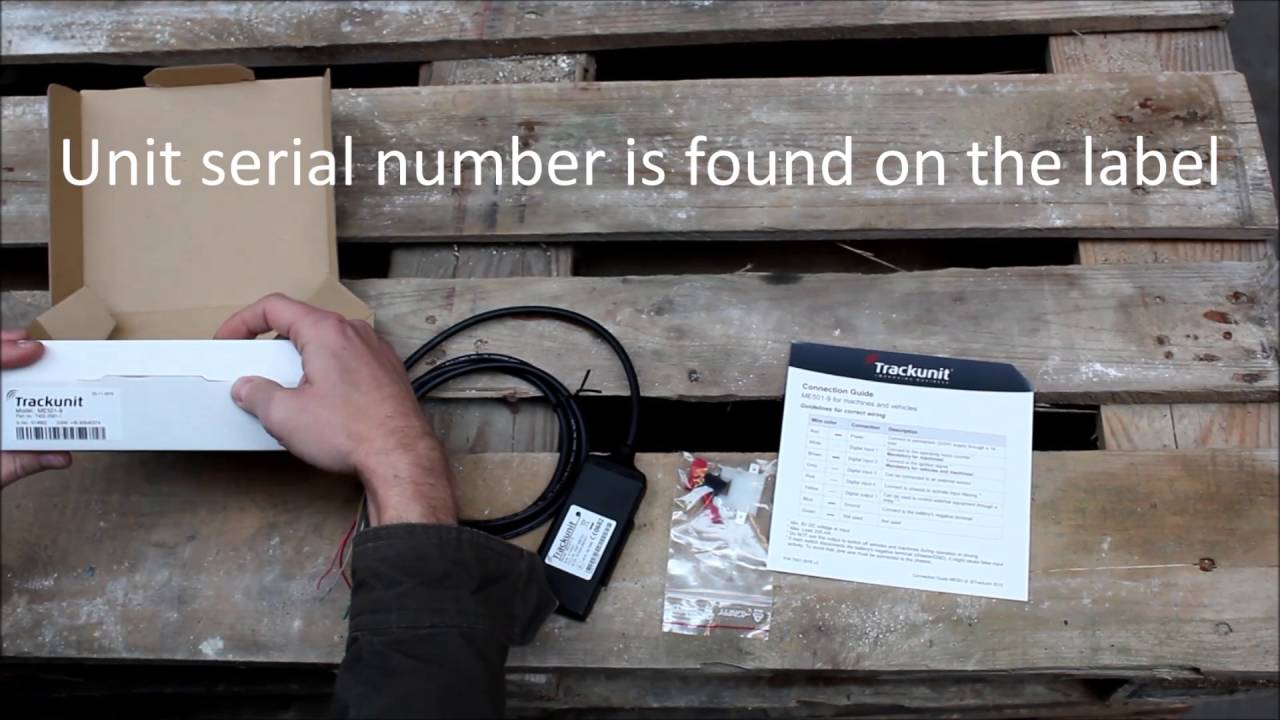 Trackunit box opening