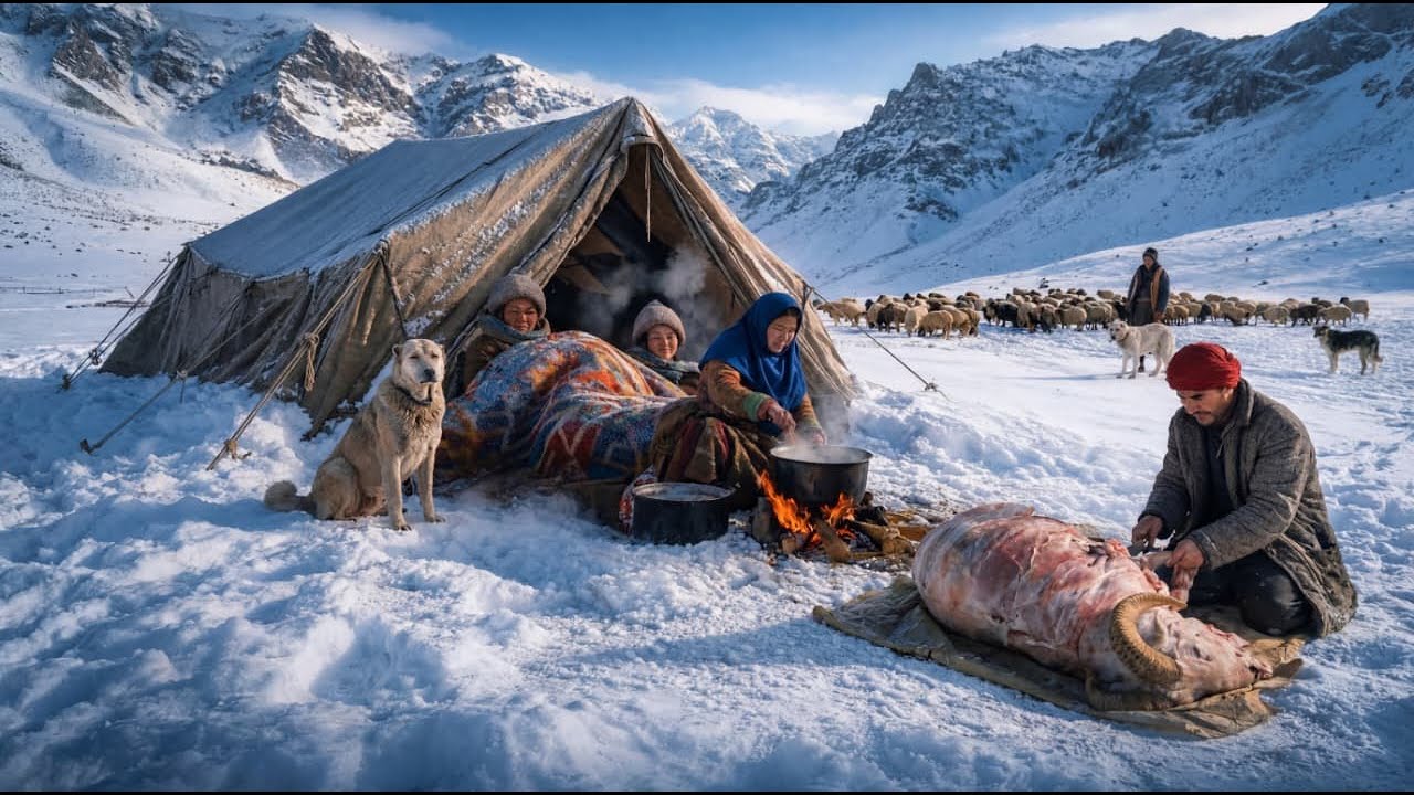 Surviving −31°C: Inside a Shepherd Family’s Frozen Life in Afghanistan’s Mountains ❄️🔥