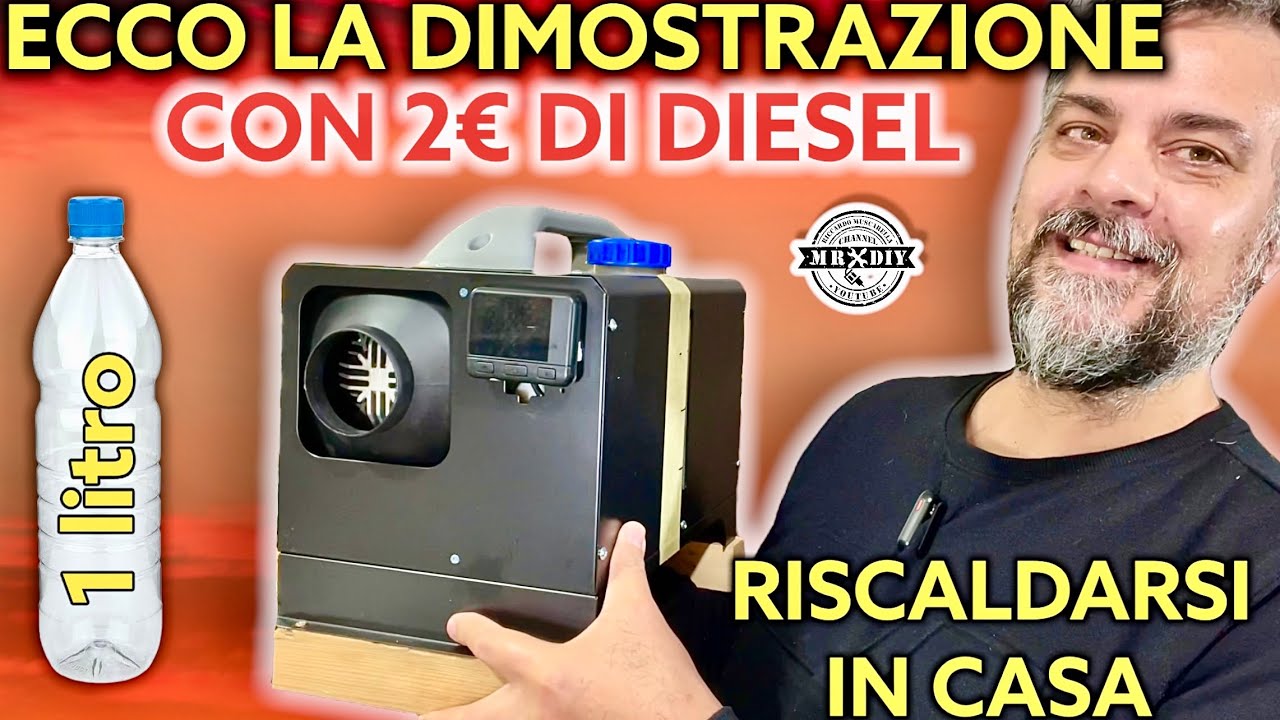 2€ di gasolio per il riscaldamento domestico. Riscaldatore diesel in casa #cinebasto vevor 8kw stufa