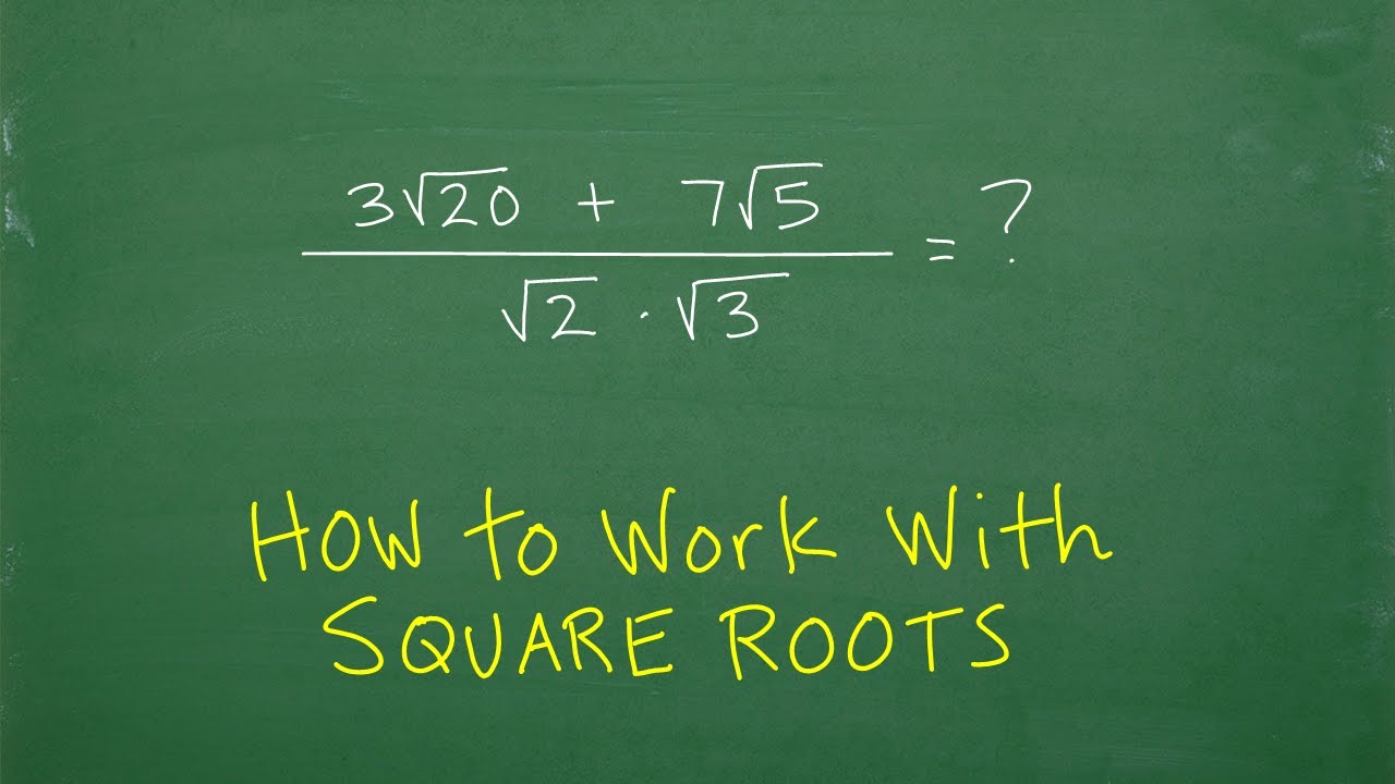 Square Roots &ndash; the rules you need to know to solve problems&hellip;
