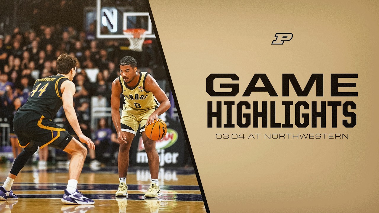 Highlights: #15 Purdue 70, Northwestern 66