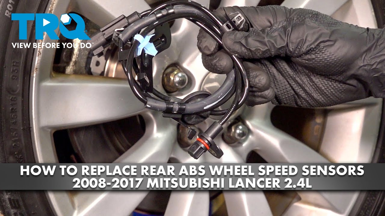How to Replace Rear ABS Wheel Speed Sensors 2008-2017 Mitsubishi Lancer 2.4L