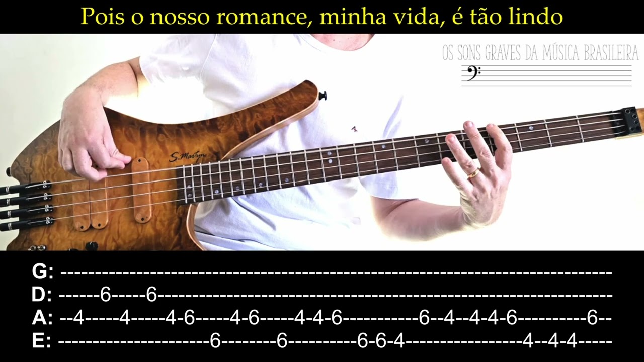Beleza rara (Banda Eva) ― linha de baixo com tablatura