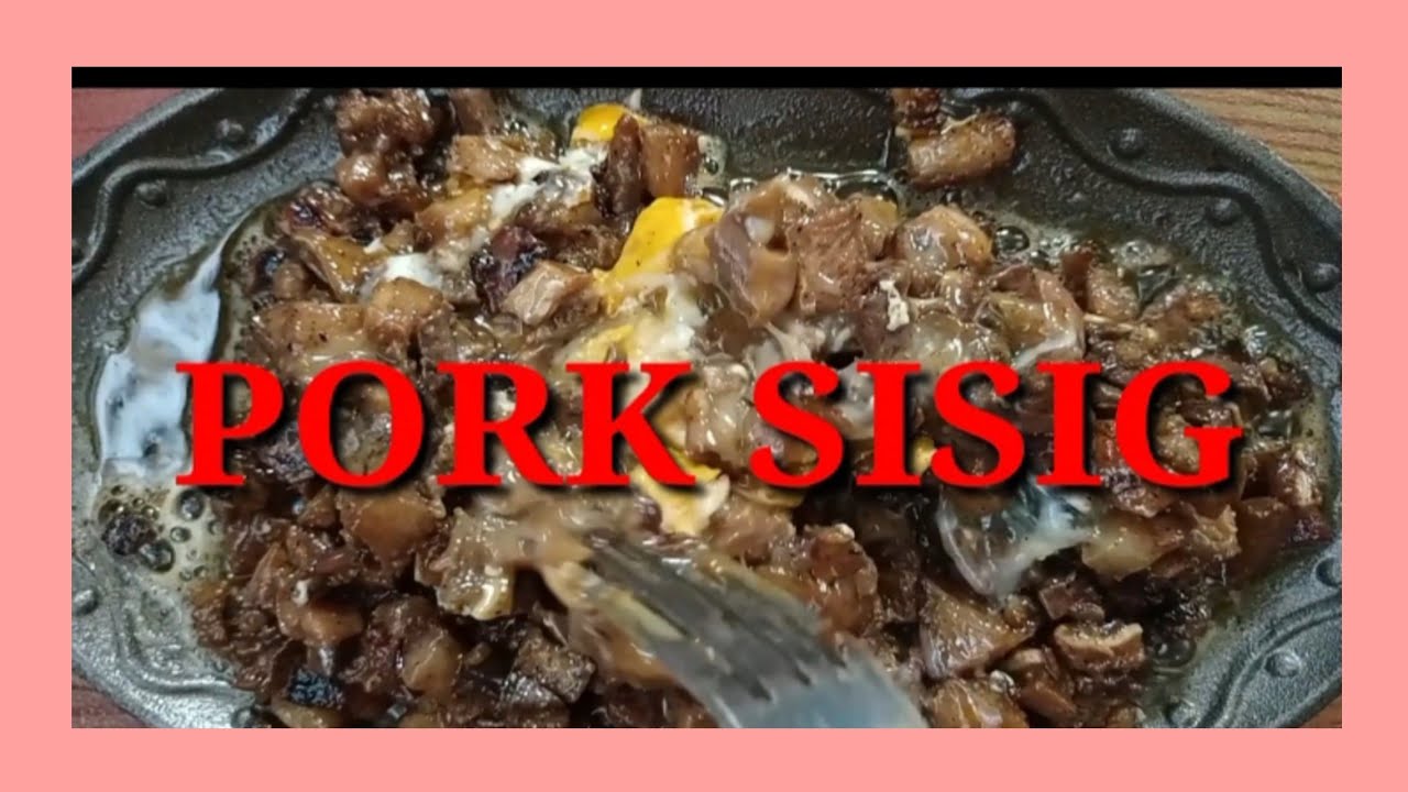 HOW TO COOK PORK SISIG