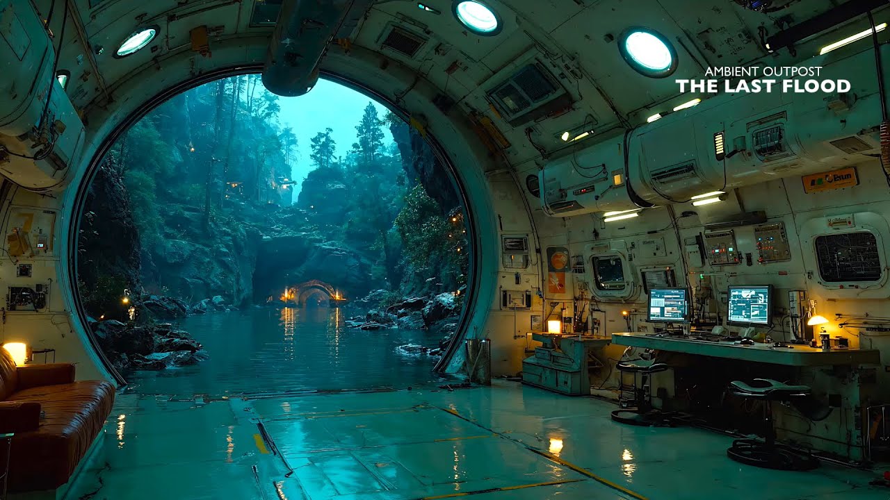 The Sunken Outpost – Atmospheric Sci-Fi Ambience | 4K