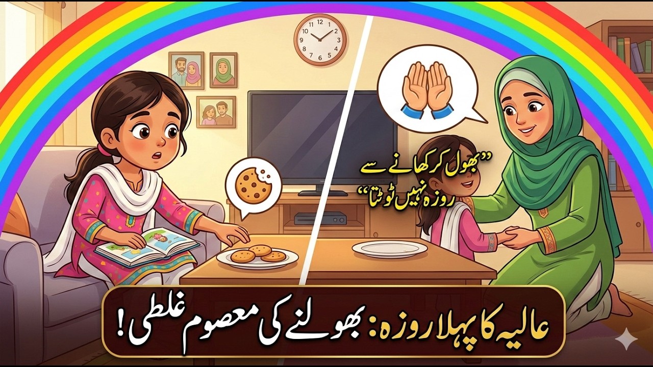 روزہ بھولنے کی معصوم غلطی | بچوں کے لیے خوبصورت رمضان کہانی | Islamic Moral Story for Kids