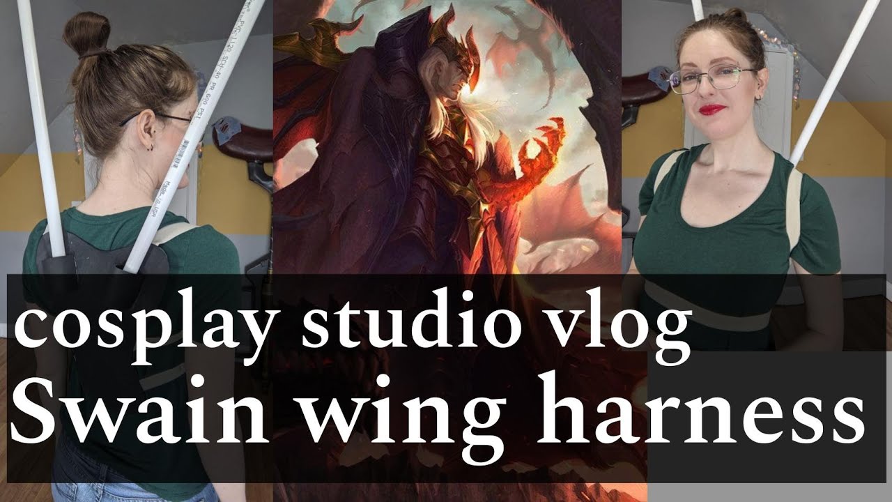 making a cosplay wing harness | studio vlog 007