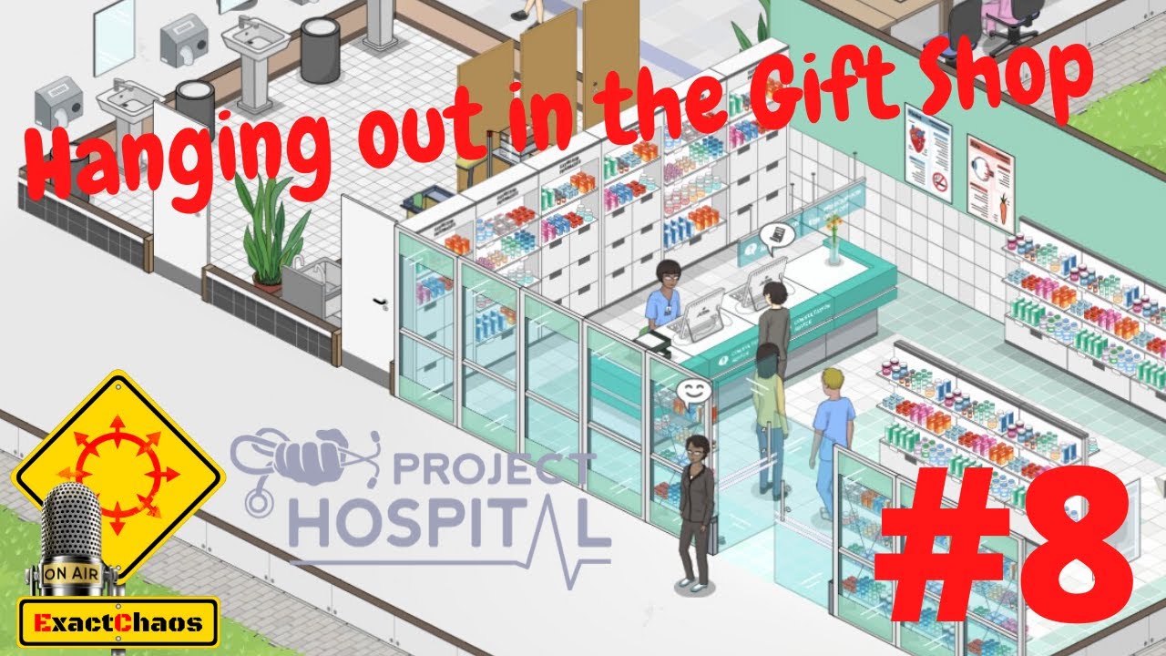 Hanging out in the gift shop - New Services DLC - Project Hospital (#8)
