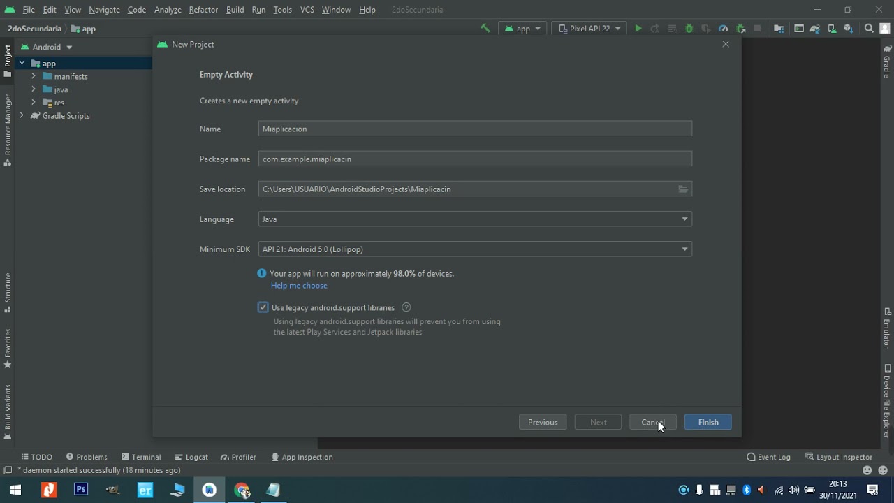 Los elementos de navegaci&oacute;n y dise&ntilde;o en Android Studio (Parte 1)