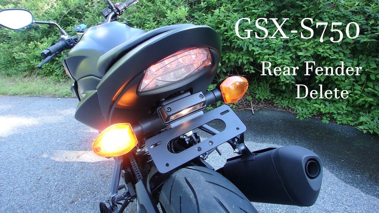 Suzuki GSX-S750 Fender Eliminator-Tail Tidy