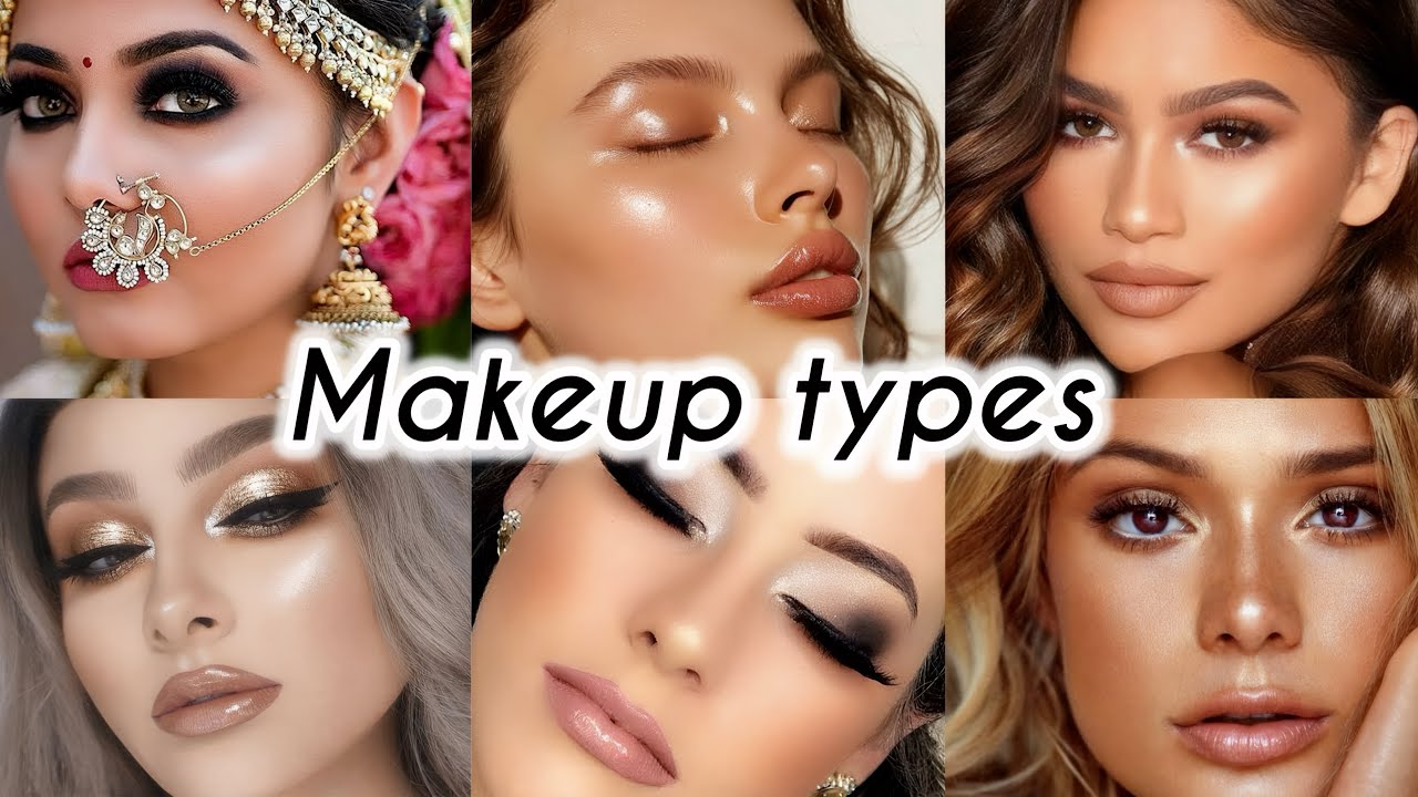 Different: TYPES of MAKEUP with names👄For Beginners