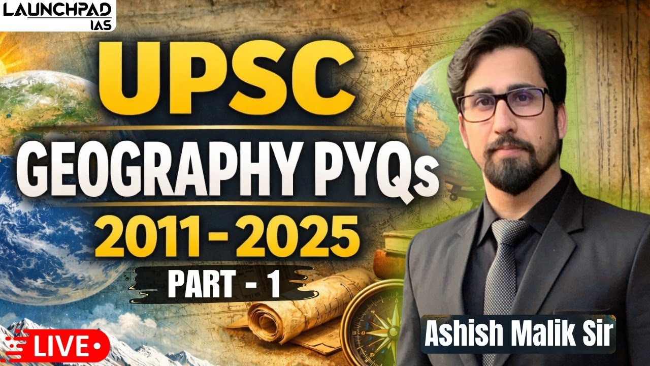 UPSC PYQs for Prelims | Geography | Class 1 | 8999396000 | Ashish Sir | Best IAS Coaching |